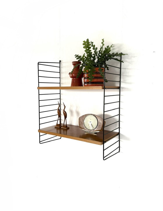 Image 1 of Vintage walnut wall rack, WHB Germany ‘60