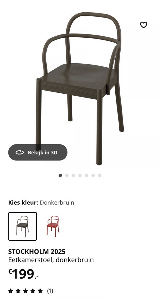 4 IKEA STOCKHOLM 2025 Stoelen – Nieuw in Doos