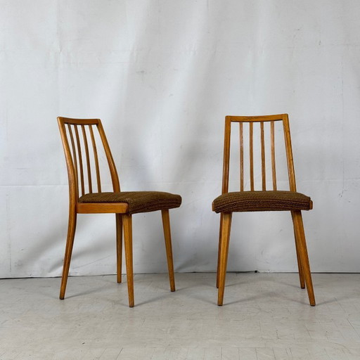 Set aus 4 tschechoslowakischen Esszimmerstühlen, 1960er Jahre