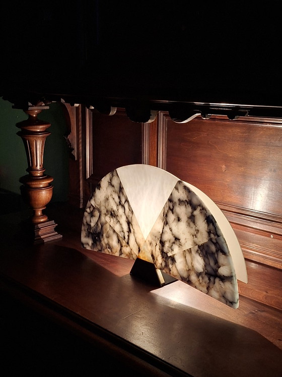 Image 1 of Beautiful vintage "Ventaglio" model V584 lamp by Angelo Mangiarotti