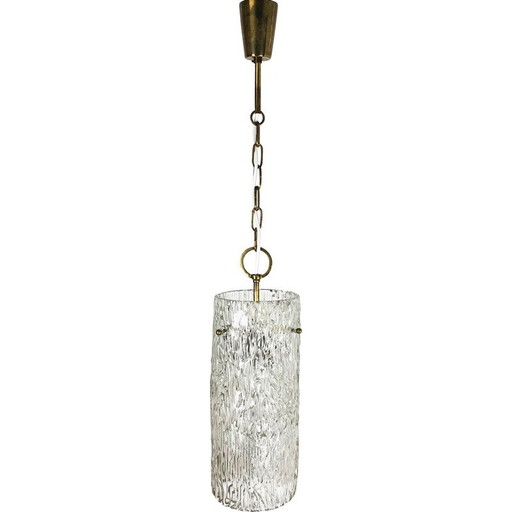 Lampada a sospensione vintage Hollywood Regency di JT Kalmar Lights per Kalmar Franken Kg, Austria 1950