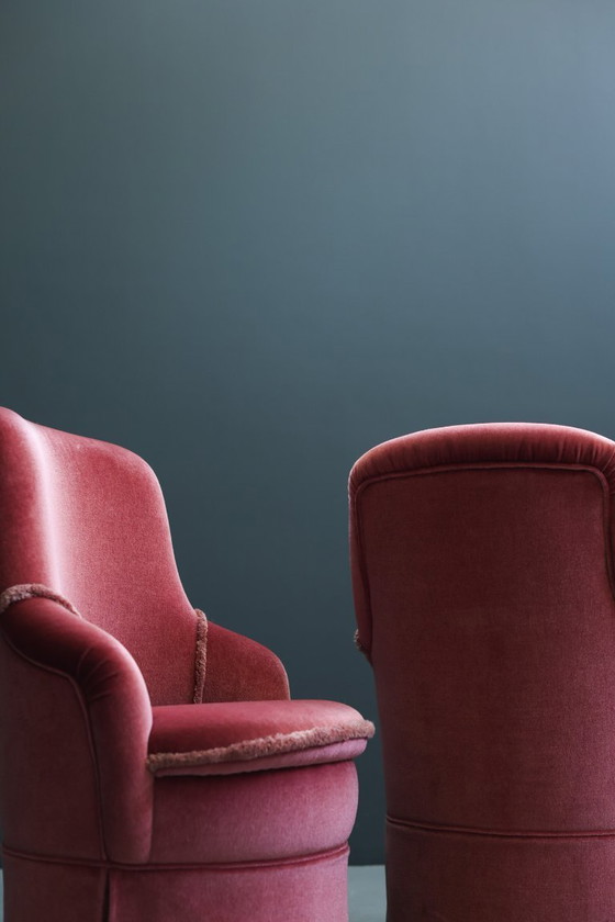 Image 1 of Set di due sedie da boudoir vintage