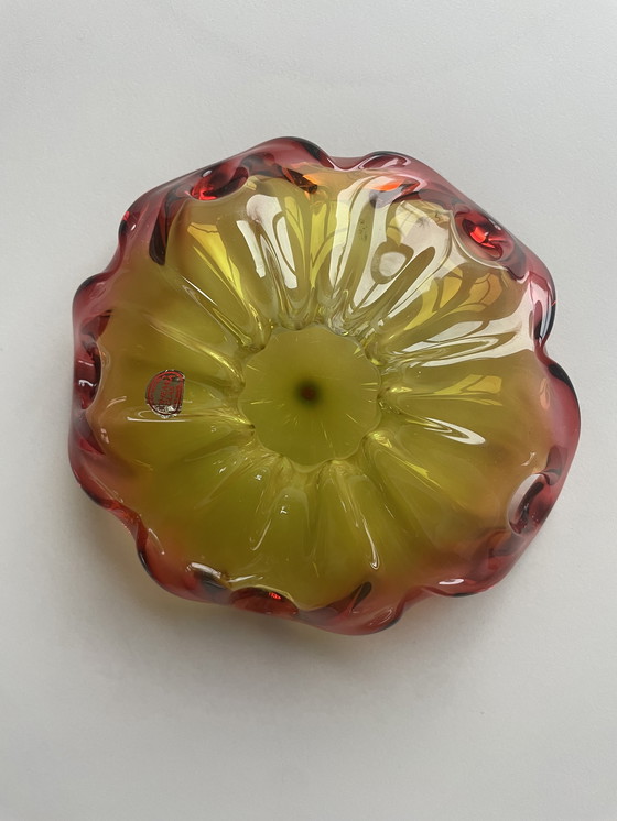 Image 1 of Serviteurs en verre de Bohêmechaal Tsjechië fabriqués à la main