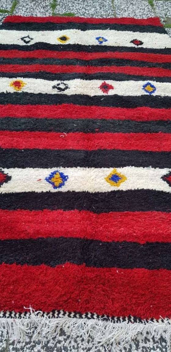 Image 1 of Alfombra bereber de lana anudada a mano, 257 x 150 cm