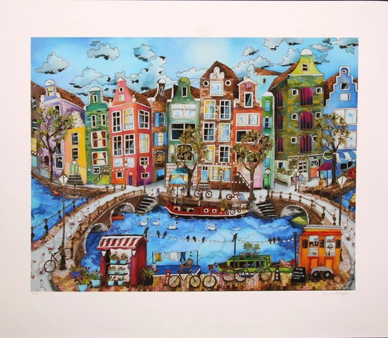 Image 1 of Linnea Pergola: "Amsterdam, 2019."  Giclee, hand-signed and signed with E.A.