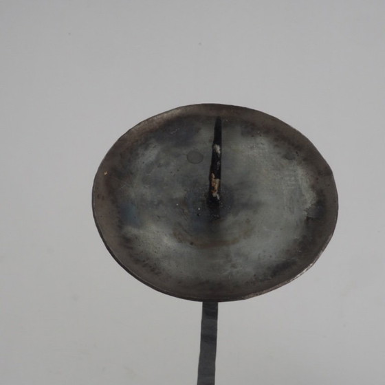 Image 1 of Wrought Iron Standing Candle Stick Holder