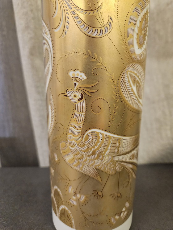 Image 1 of Hutschenreuther Porzellan Vase, Paradiesvögel