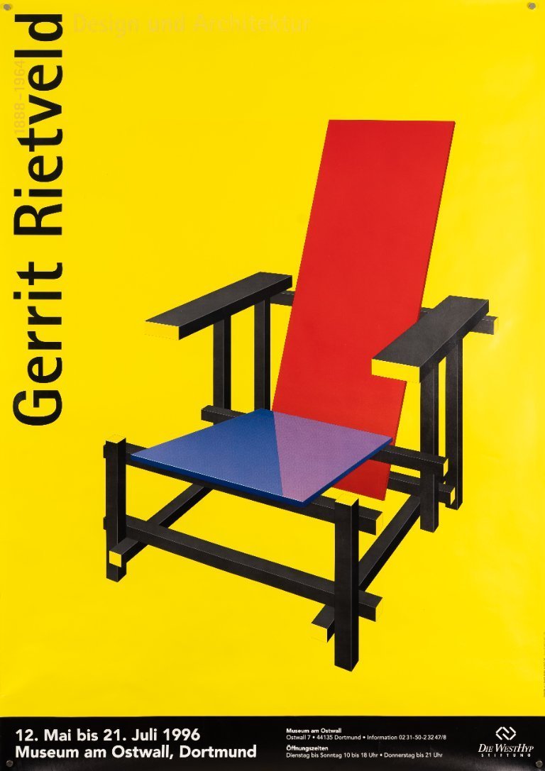 Gerrit Rietveld Exhibition – 1996 – Original Vintage Exhibition