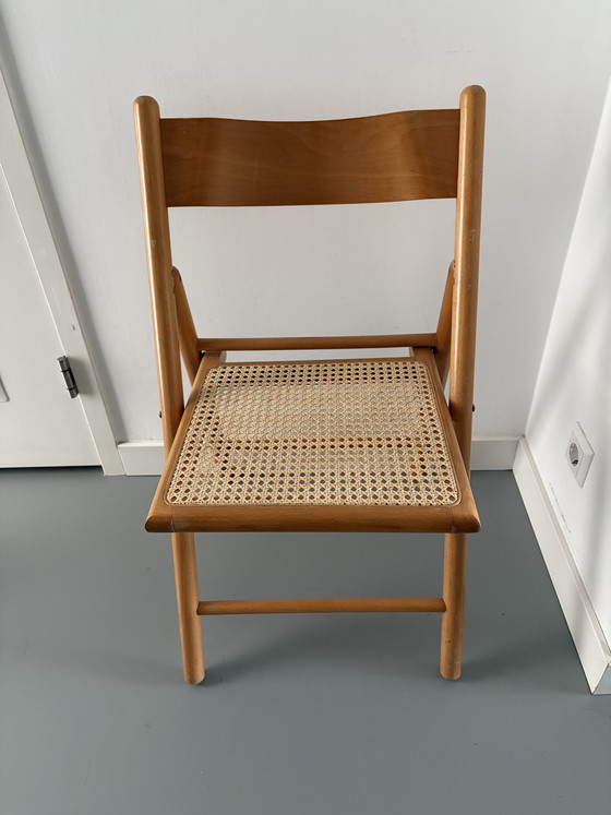 Image 1 of Sedia pieghevole vintage con cinghie elastiche