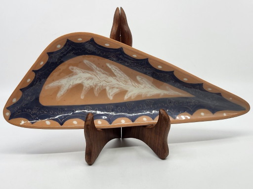 Vide poche triangulaire , Gabrielle Mackiewicz en céramique France 1950