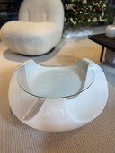 Salon tafel wit gelakt 70s