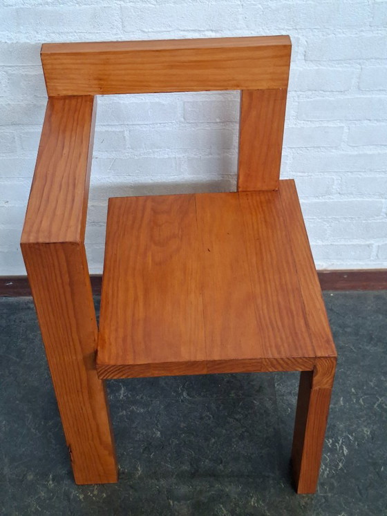 Rietveld Steltman Chair – Gerrit Rietveld, Stoelen / fauteuils, Wood, Vintage (photo 8 of 9)