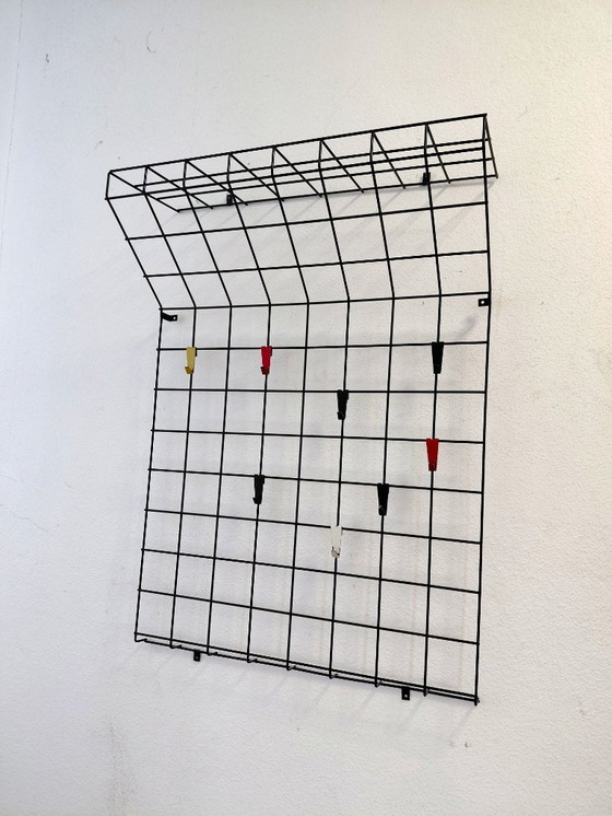 Image 1 of Armadio a muro in filo metallico Karl Fichtel anni '60