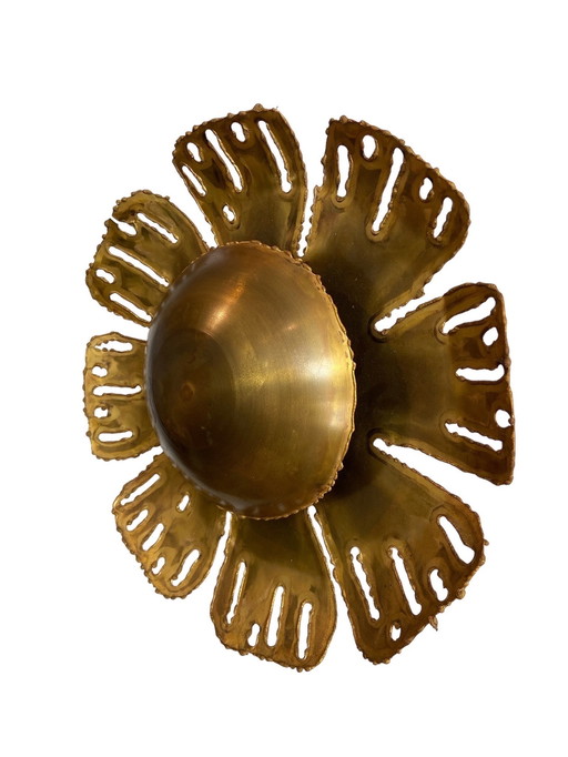 Lámpara de pared de latón de Svend Aage Holm Sorensen 1960 Dinamarca