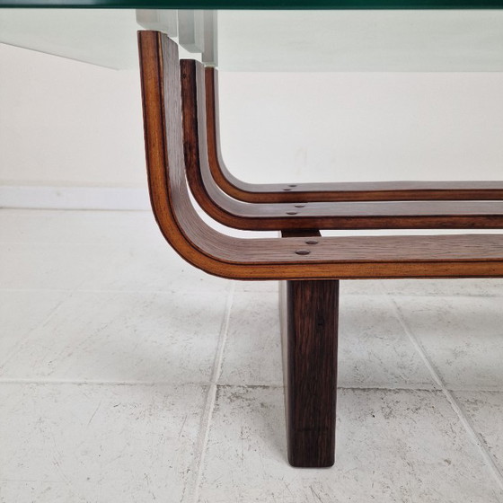 Image 1 of Elegant Mid-Century Teak Coffee Table by James Brown for T.H. Brown 1970's
