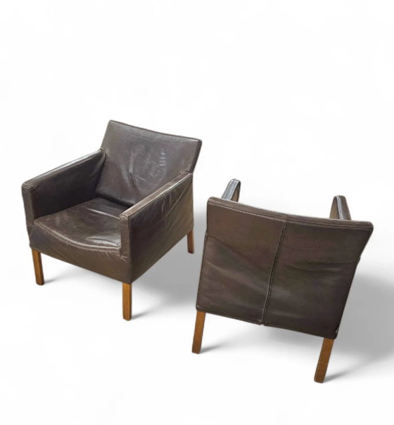 2 x Gerard van den Berg Coppola fauteuil lounge avec dossier flexible – Leather (photo 3 of 9)
