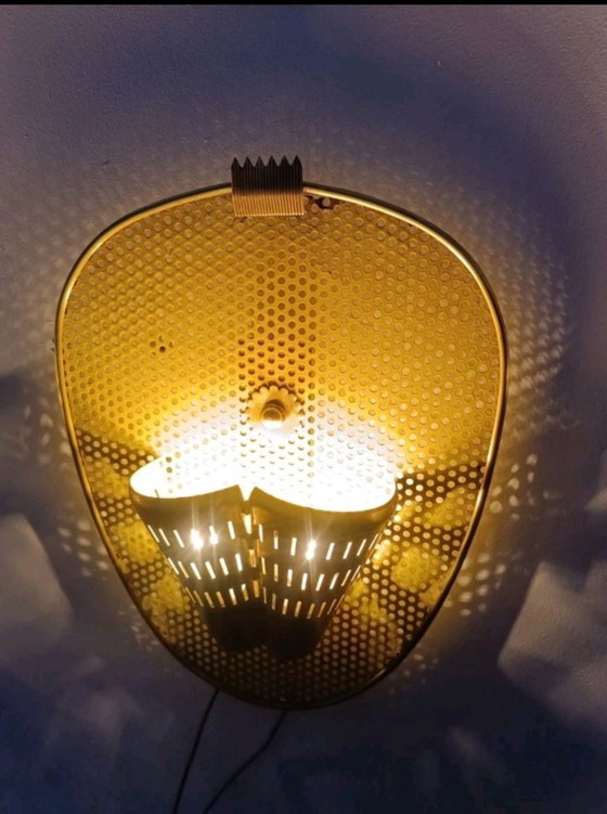 Image 1 of Set of wall sconces by Mathieu Mategot, 1950s