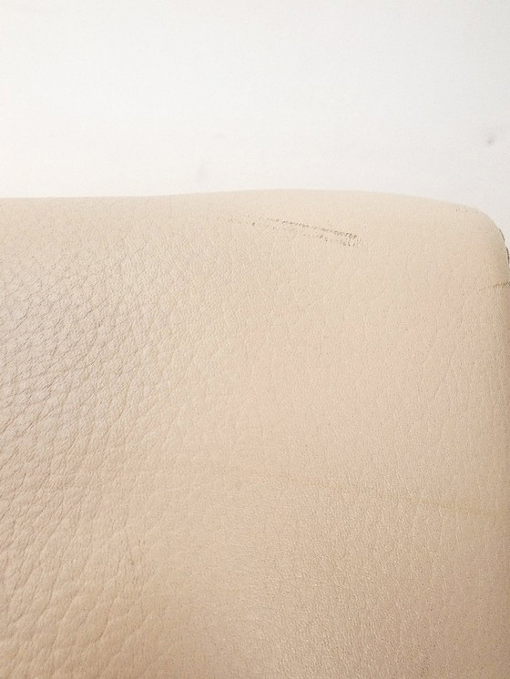 Image 1 of  Saporiti Onda Stuhl – cremefarbenes Leder 