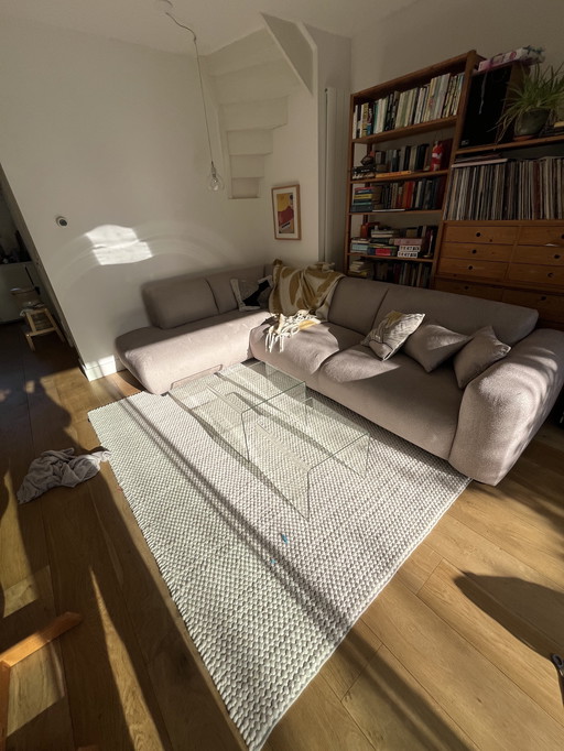 Japandi stijl bank - nieuw beige hoek