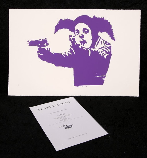 Banksy - Clown Skateboards / IMAC ONE - Screenprint, certified and limited