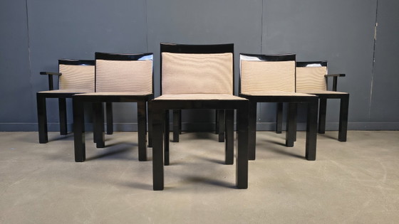 Image 1 of Chaises Teatro par Aldo Rossi et Luca Meda pour Molteni, 1980s, Set de 6