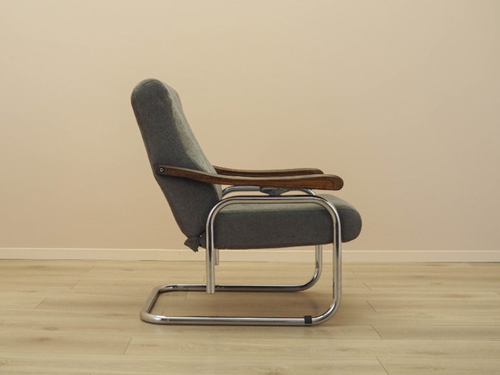 Fauteuil lounge italien avec dossier réglable et accoudoirs en hêtre, années 1970 – Textile, Wood (photo 8 of 20)