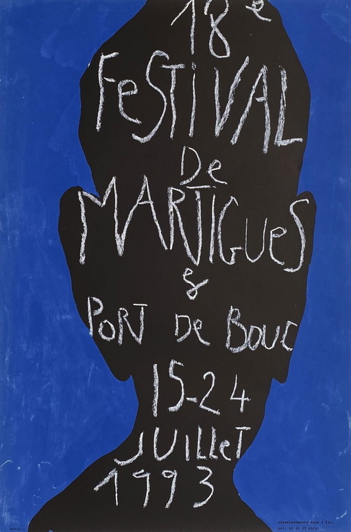 Jean-Charles BLAIS Affiche originale Festival de Martigues 1993