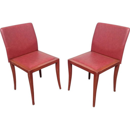 Vintage stoel in massief hout van Didier Gomez voor Ligne Roset
