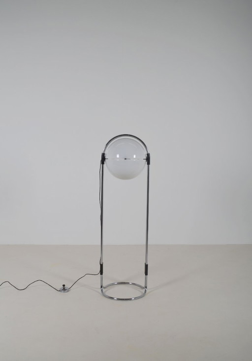 Zeldzame vloerlamp Coffee Bean door André Ricard voor Metalarte, jaren '70