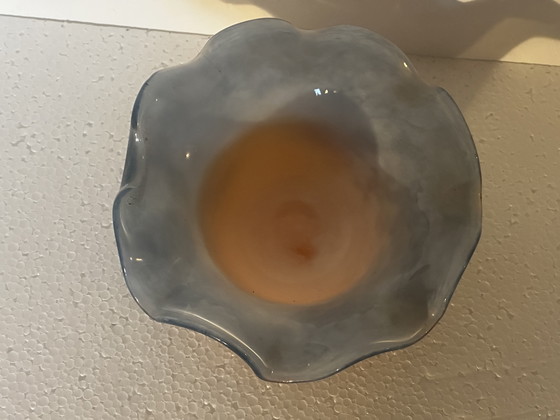 Image 1 of Gesigneerd Gambier Vintage Geblazen Glazen Zakbeker