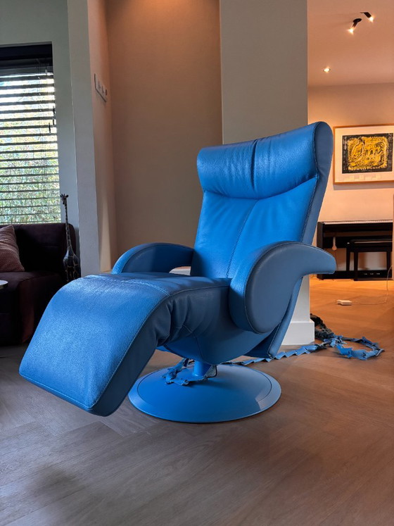 Leolux Helical poltrona relax elettrica | pelle blu | design – Poltrone relax (photo 2 of 22)
