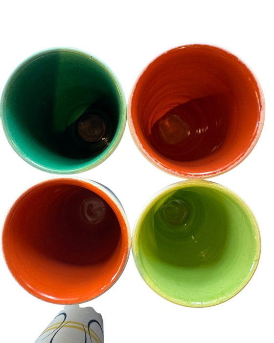 Image 1 of Vintage oranjeade-set – André Baud voor Vallauris, jaren ’50