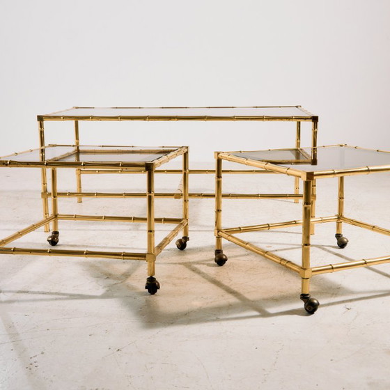 MK11369 Brass Coffee Table, Set of 3 (photo 3 of 15)