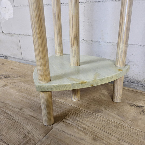 Image 1 of Lampada da terra in vetro colorato di pino, fatta a mano, vintage / lampada unica