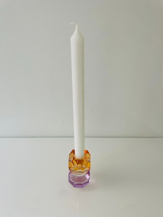 Image 1 of Candeliere moderno in vetro sfaccettato