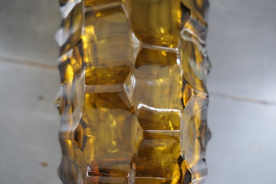 Image 1 of Vaso in vetro Art Déco color ambra