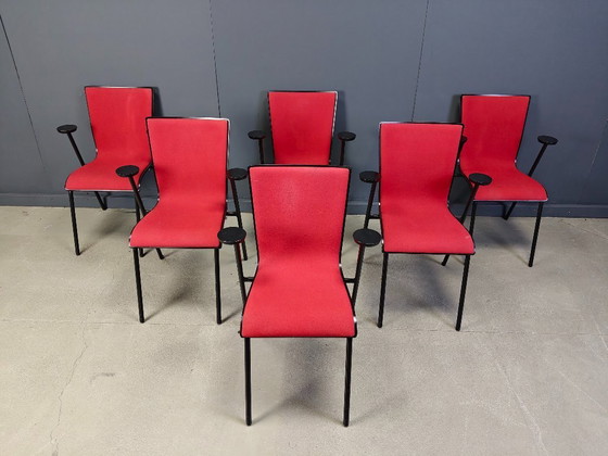 Image 1 of Vintage Occhio stoelen van Roel Vandebeek voor Drisag, jaren 2000 - set van 6