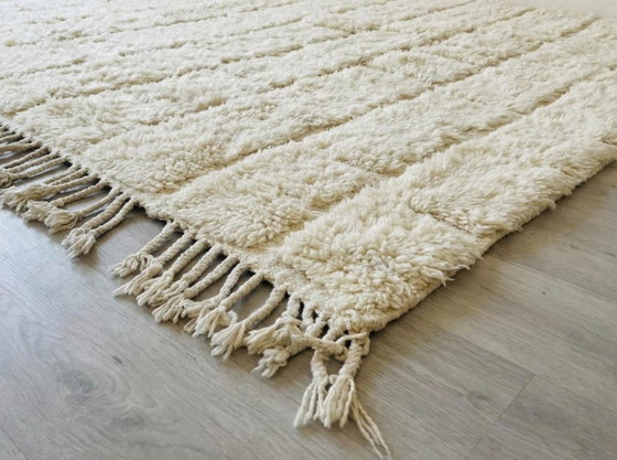 Alfombra marroquí natural – Arte bereber hecho a mano de las montañas del Atlas 250cmx300cm – Cotton (photo 7 of 9)