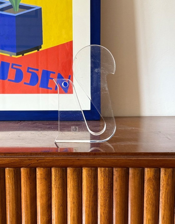 Image 1 of Silvio Russo, sculpture écureuil en lucite, Guzzini Italie années 1970