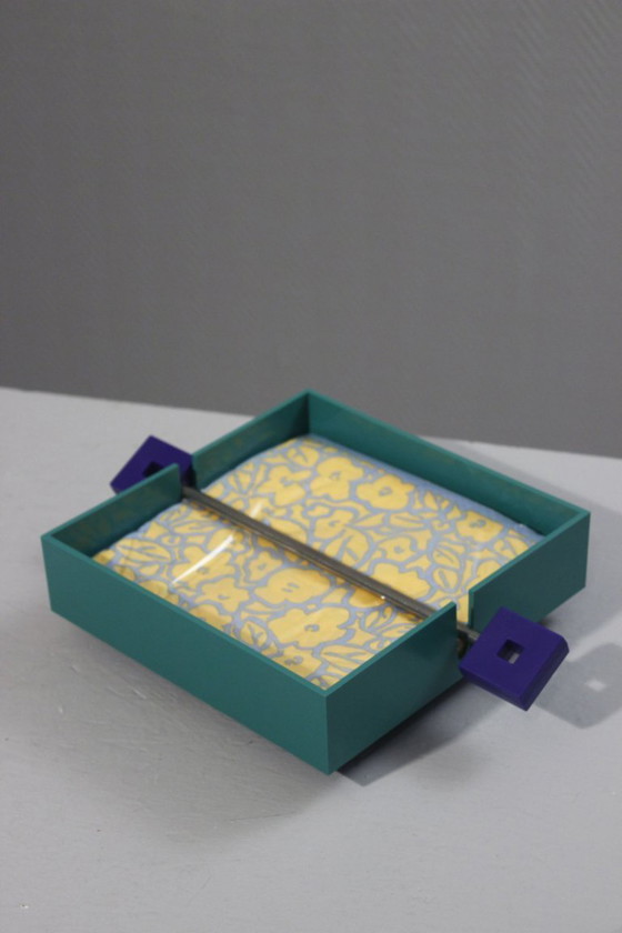 Image 1 of Michael Graves & Alessi "Euclid" towel rack, Memphis design, 1980s