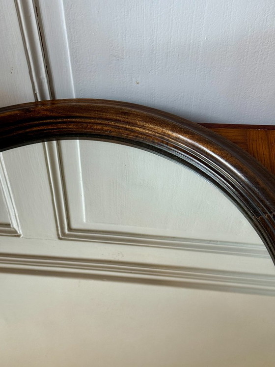 Espejo redondo de madera oscura – Glass, Wood (photo 8 of 10)
