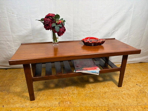 Mid-century retro vintage teak coffee table by myer (1960s) – stylish & functional.    A beautifully designed mid-century teak c