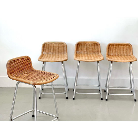 Image 1 of Barkruk vintage, Dirk van Sliedregt, Pays-Bas années 1970 (4 beschikbaar)