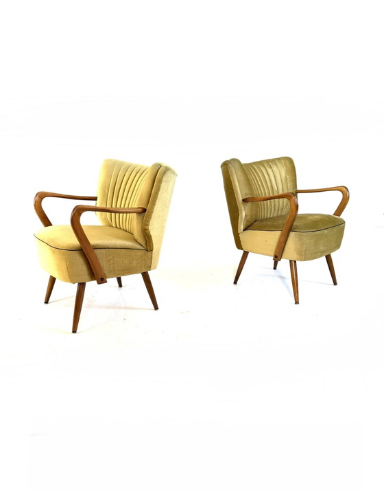 Image 1 of Set di 2 poltrone da cocktail vintage degli anni '60.