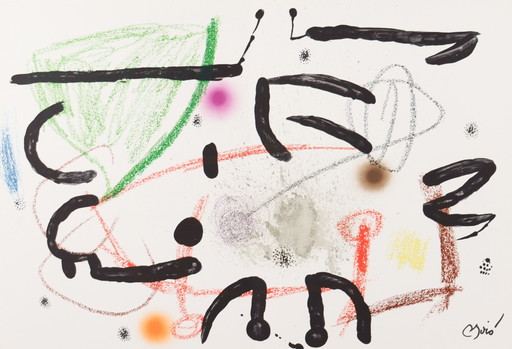 Joan Miro, Lithograph on paper, 'Maravillas Con Variations Acrosticas'