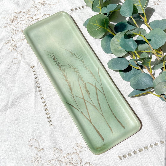 Piatto da Asparagi Vintage in Maiolica Verde Abu Gosh Gerusalemme – Stoviglie (photo 2 of 11)