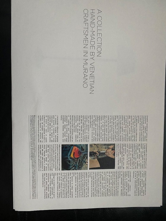 Image 1 of 2 Murano glazen vloerlampen Donghia van John Hutton, mondgeblazen