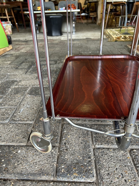 Image 1 of Chariot de service/meuble mural Gerlinol vintage années 60/70