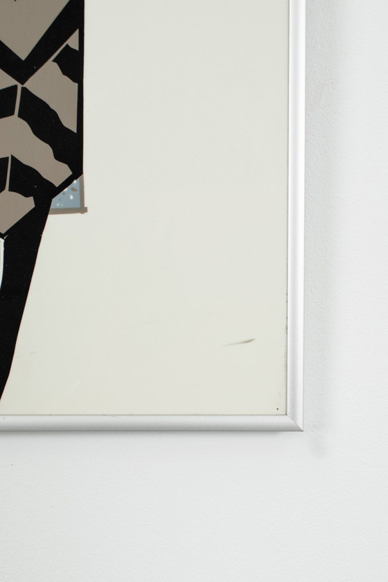 Image 1 of Van Tast screen print with vase