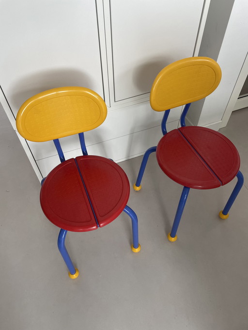 Vintage IKEA puzzle chairs